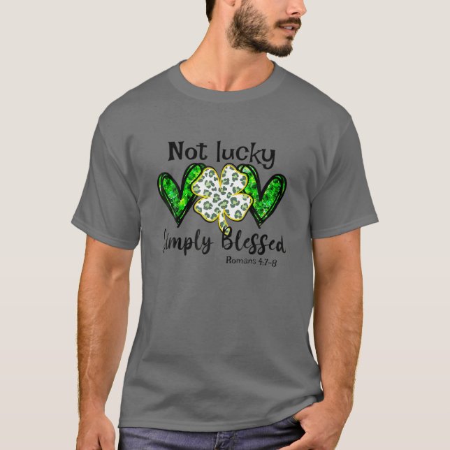T-shirt Pas chanceux Simple Bénédiction St.Patricks Day Fo (Devant)