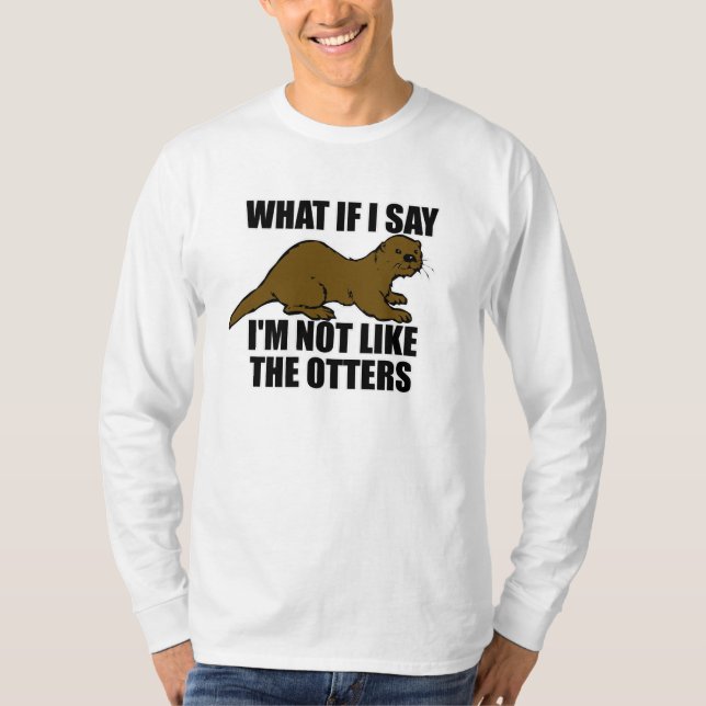 T-shirt Pas comme les loutres (Devant)