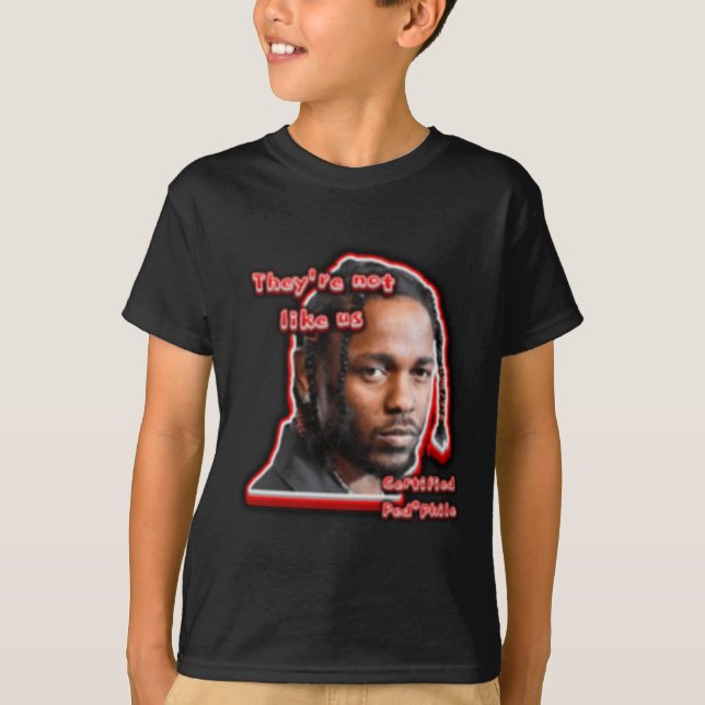 T-shirt Pas comme nous Sticker (Devant)