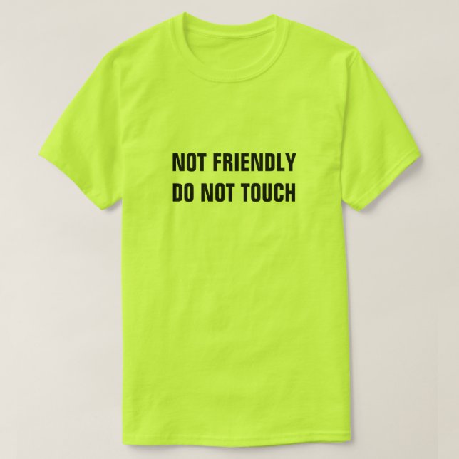 T-SHIRT PAS CONVIVIAL NE TOUCHER (Design devant)