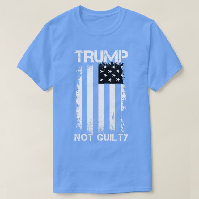 T-shirt Pas coupable Libre je suis avec Trump (Design devant)