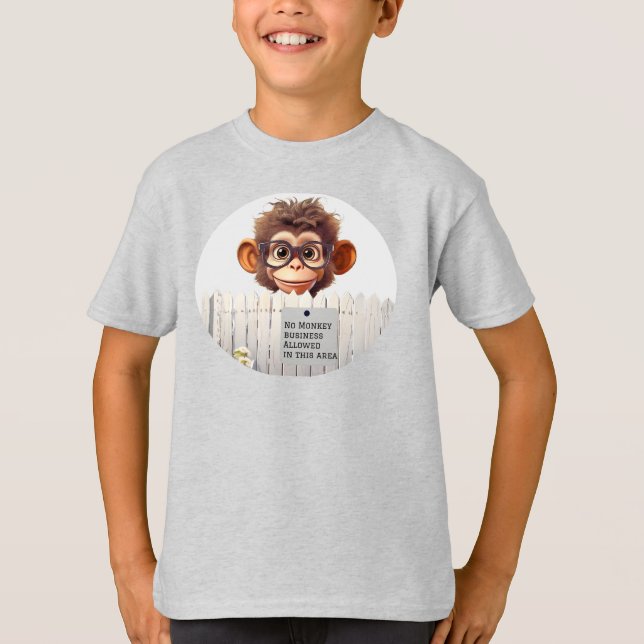 T-SHIRT PAS D'AFFAIRES MONKEY S'IL VOUS PLAÎT (Devant)