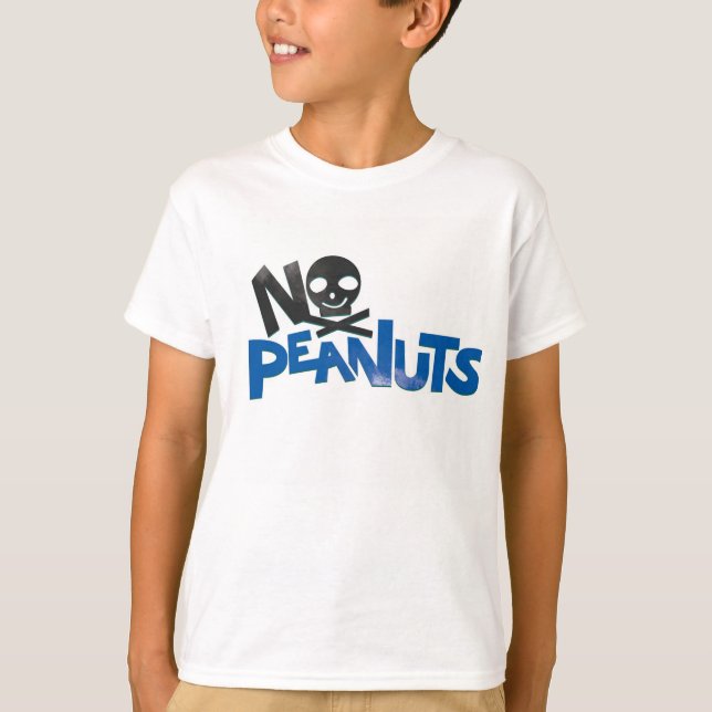 T-shirt Pas d'arachides Bleu Baseball T (Devant)
