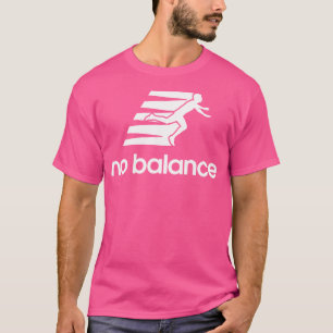 T-shirt Pas de balance drôle logo de course parodie (Blanc