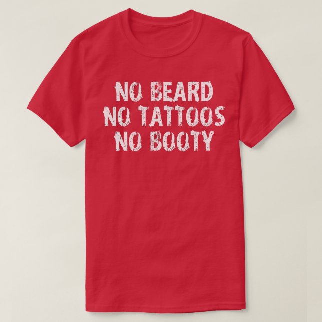 T-shirt Pas de barbe Pas d'attois Pas de chou (Design devant)