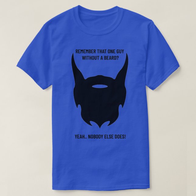 T-shirt Pas de barbe pas impressionnée (Design devant)
