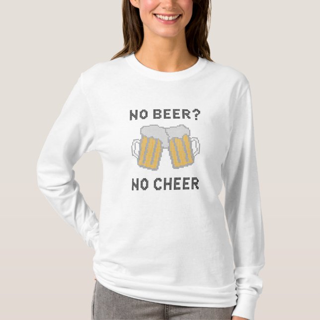 T-shirt Pas de bière pas de fromage (Devant)