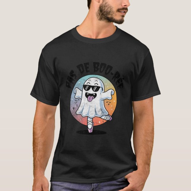 T-shirt Pas De Boo Ree Funny Ghost Danse Ballet Halloween (Devant)