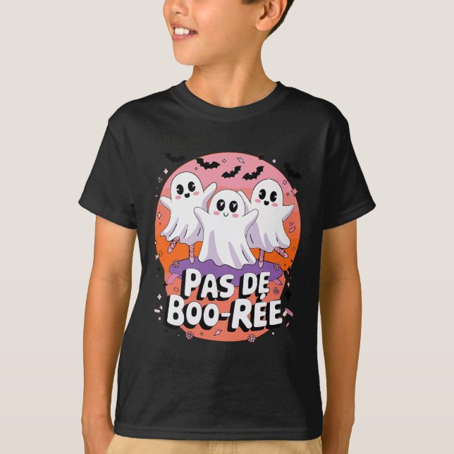 T-shirt Pas De Boo-rée Ghost Ballet Danse Professeur Funny (Devant)