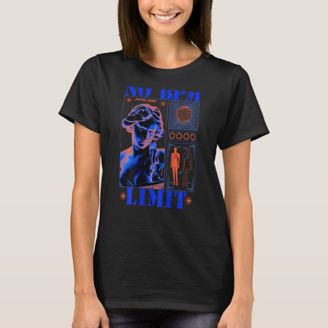 T-shirt Pas de BPM Limite Techno Hardstyle Drum and Bass E (Devant)