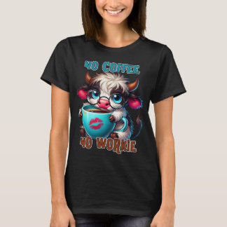 T-shirt Pas de café, pas de travail