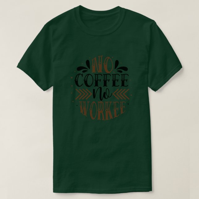 T-shirt pas de café pas de travailleur01 (Design devant)