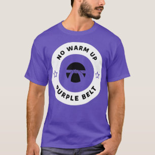 T-shirt Pas de ceinture violette chaude Jiu Jitsu