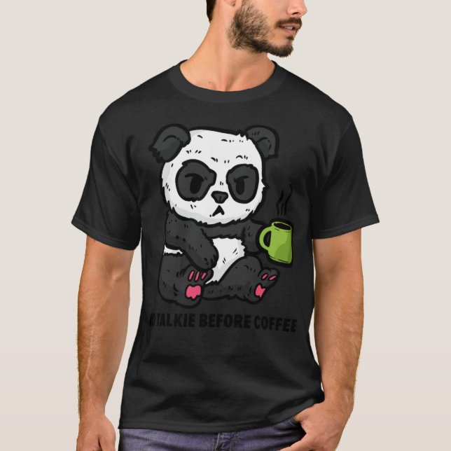 T-shirt Pas de chat Talkie j'adore le café (Devant)
