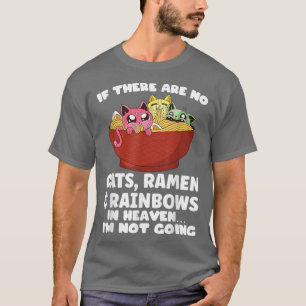 T-shirt Pas de chats, Ramen & arc-en-ciel au paradis LGBT 