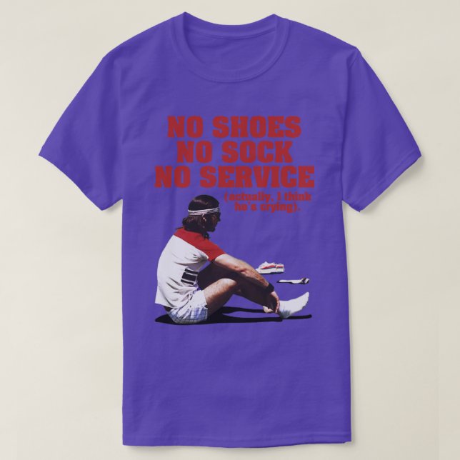 T-shirt Pas De Chaussures Pas De Sock Pas De Service Le Ba (Design devant)