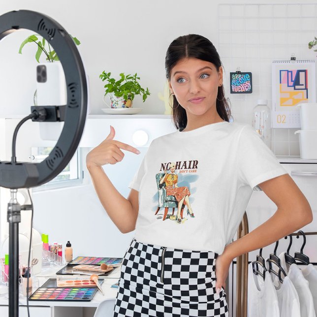 T-shirt Pas de cheveux, pas d'importance - sensibilisation (Créateur téléchargé)