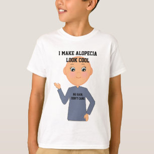 T-shirt "Pas de cheveux, s'en fiche" Petit garçon avec Al
