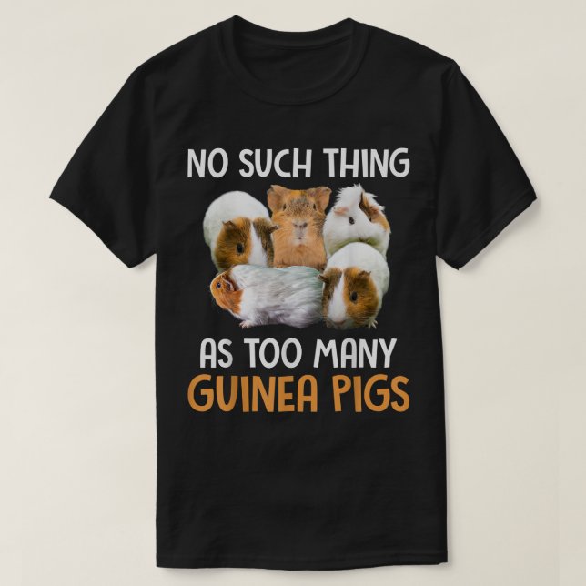 T-shirt Pas De Choses Comme Beaucoup De Cochons De Guinée  (Design devant)