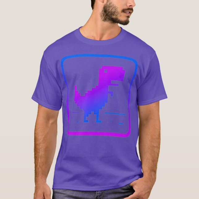 T-shirt Pas de conception graphique Dinosaure Internet (Devant)