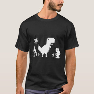 T-shirt Pas de connexion Internet Dinosaur 8 bits Pixel