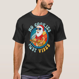 T-shirt Pas de cookies juste des vibes Hippie Guitare Sant