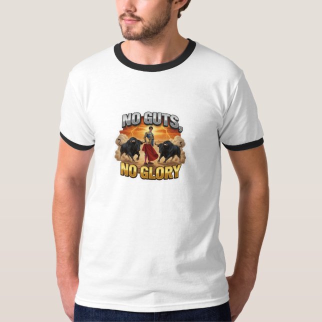 T-shirt Pas de Courage, Pas de Gloire : Mentalité de Motiv (Devant)