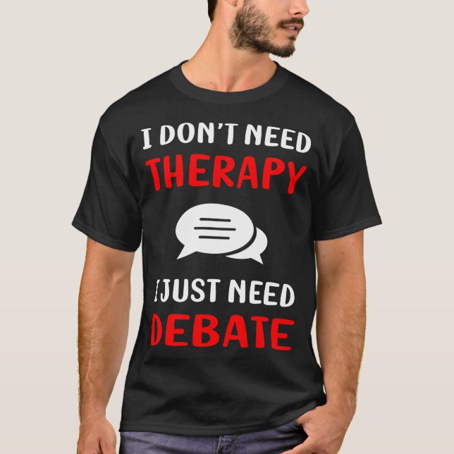 T-shirt Pas de débat thérapeutique (Devant)