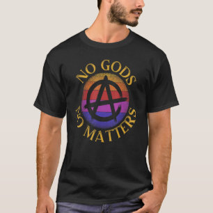T-shirt Pas de dieux Pas de maître anti religion Agnostiqu
