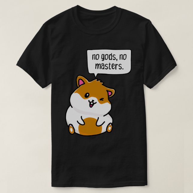 T-shirt pas de dieux, pas de maîtres  (Design devant)