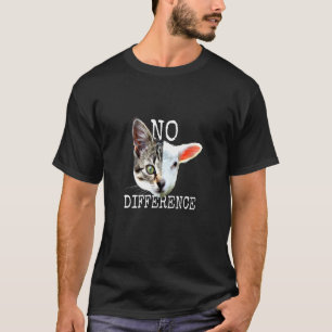 T-shirt Pas de différences végane disant végétarien légume