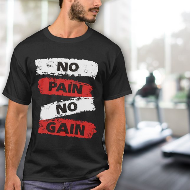 T-shirt Pas de douleur pas de gain Exercice pour hommes (Créateur téléchargé)
