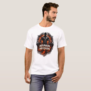 T-shirt Pas de douleur, pas de gain : levage de puissance