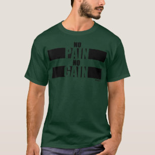T-shirt Pas De Douleur Pas Gain Fitness Dit Gym Motivation