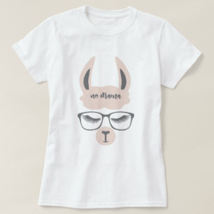 T-shirt Pas de drame Llama Hipster Llama