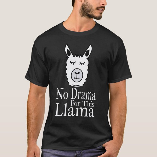 T-shirt Pas de drame pour ce lama (Devant)