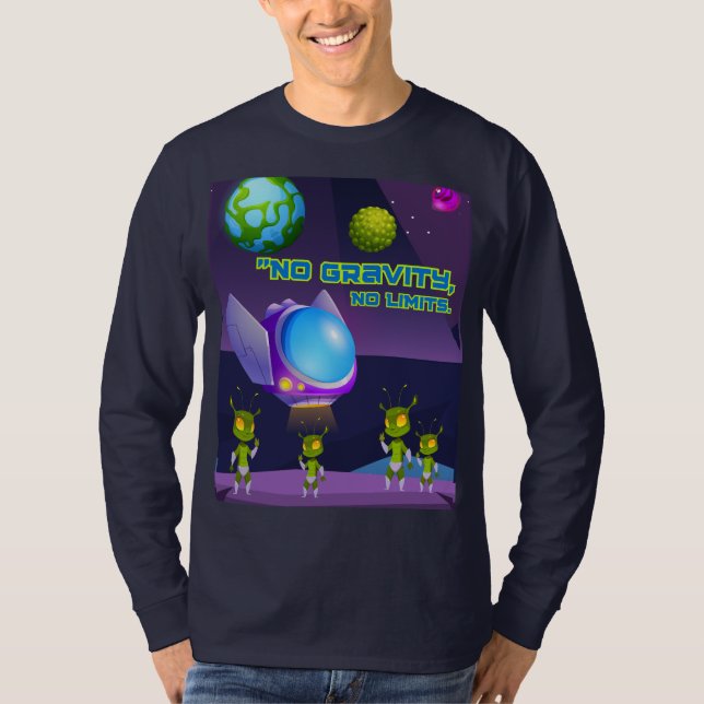 T-shirt Pas de gravité pas de limites (Devant)