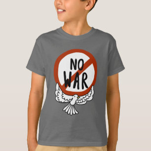 T-shirt Pas de guerre avec la colombe