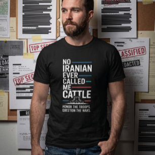 T-shirt Pas de guerre contre l'Iran Epstein Files Tee pour