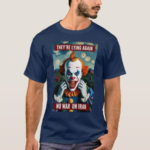 T-shirt Pas de guerre contre l'Iran Tee pour la paix