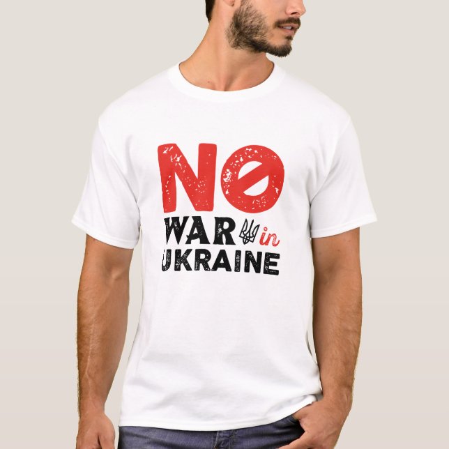 T-shirt Pas De Guerre En Ukraine (Devant)