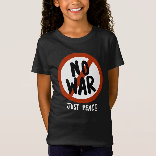 T-Shirt Pas de guerre juste la paix (Devant)