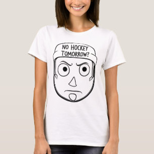 T-shirt Pas de hockey demain Cadeau amusant pour les fans 