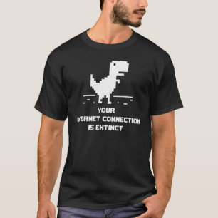 T-shirt Pas de jeu de dinosaures Internet