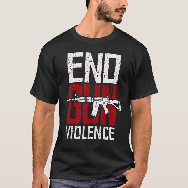 T-shirt Pas De Jour De Sensibilisation Aux Armes À Feu Ass (Devant)