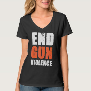T-shirt Pas de Jour de sensibilisation aux armes à feu Por