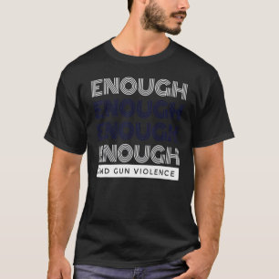 T-shirt Pas de Jour de sensibilisation aux armes à feu Por