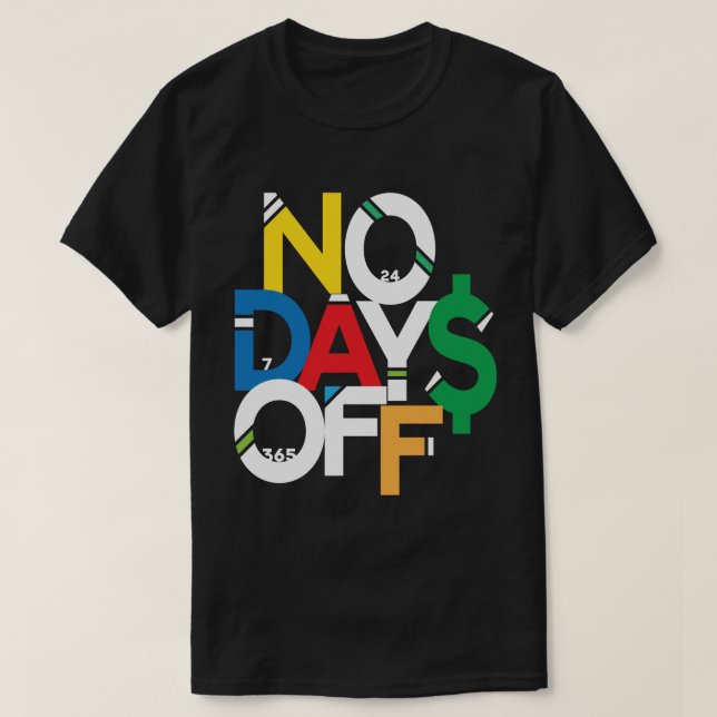 T-shirt Pas De Jours De Gym Motivationnel Rouge/Bleu/Vert/ (Design devant)