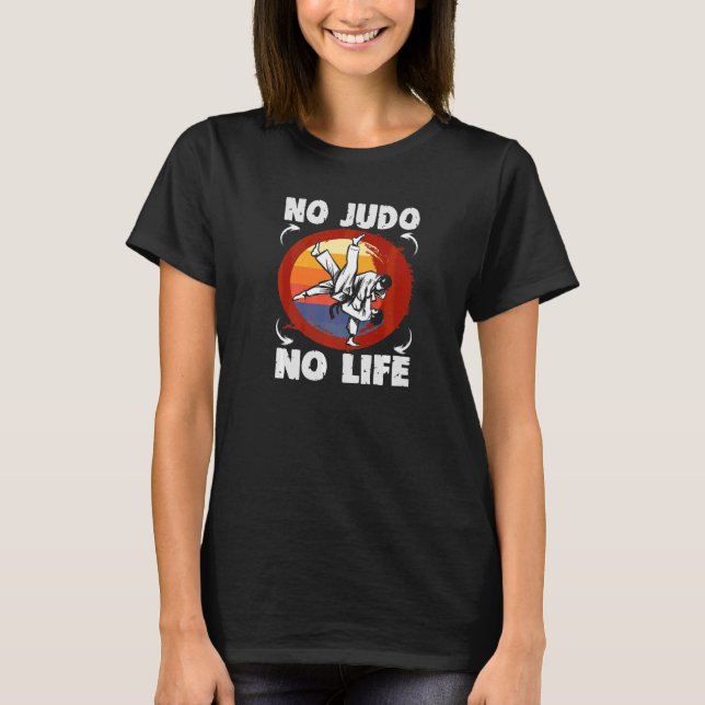 T-shirt Pas de Judo Pas d'instructeur de vie Judo (Devant)