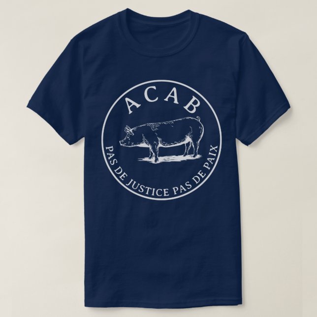 T-shirt Pas de justice pas de paix 1 (Design devant)